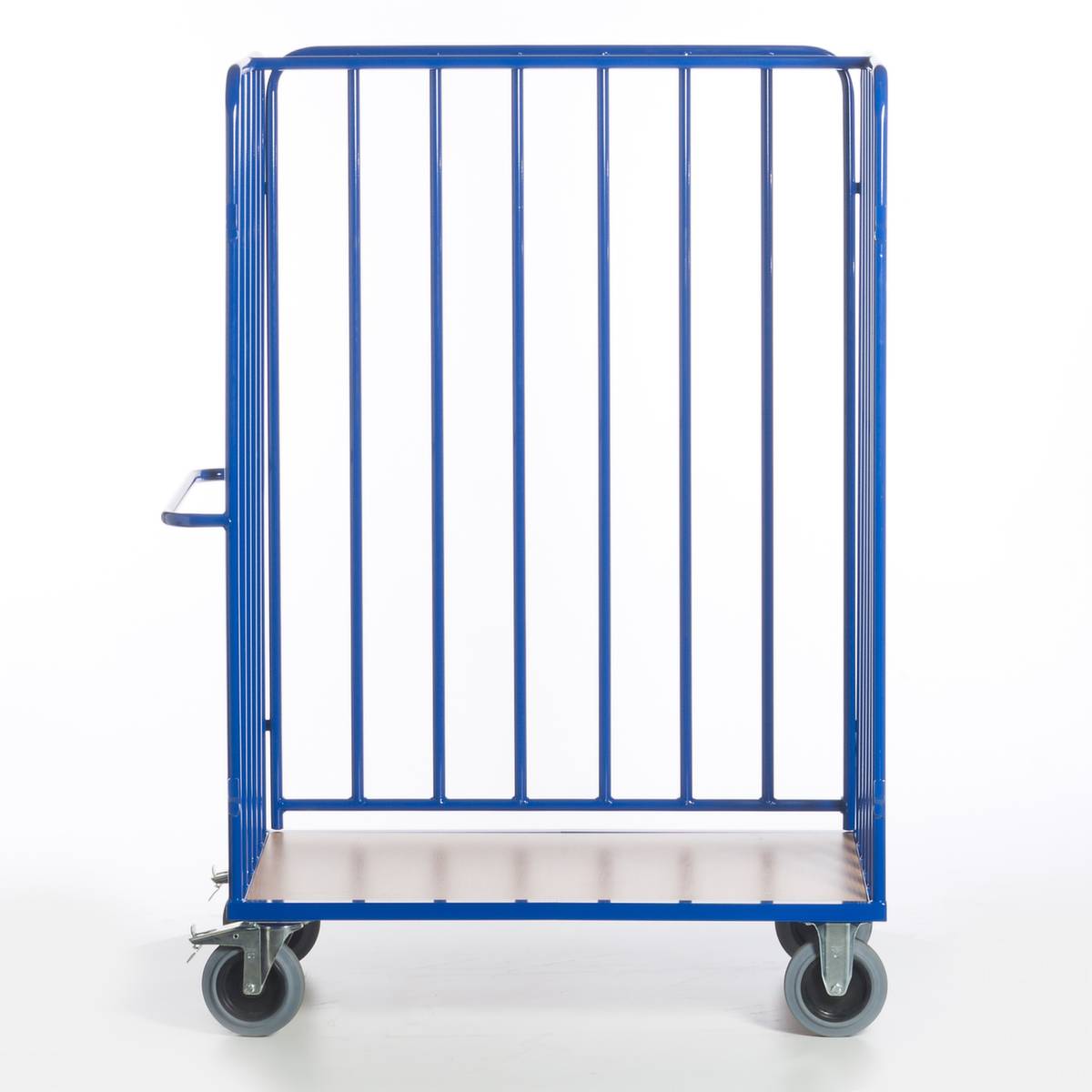 Paketwagen,Tragl. 600kg,Ladefl. LxB 1200x770mm,Holzboden,RAL5010,TPE-Bereifung