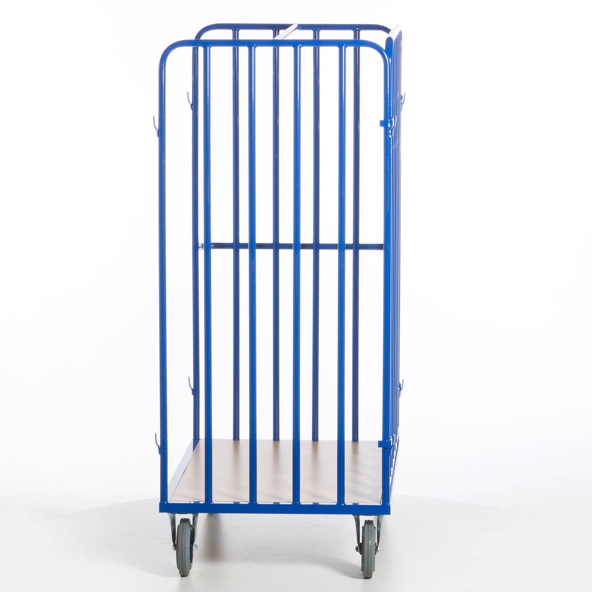 Paketwagen,Tragl. 600kg,Ladefl. LxB 1200x770mm,Holzboden,RAL5010,TPE-Bereifung