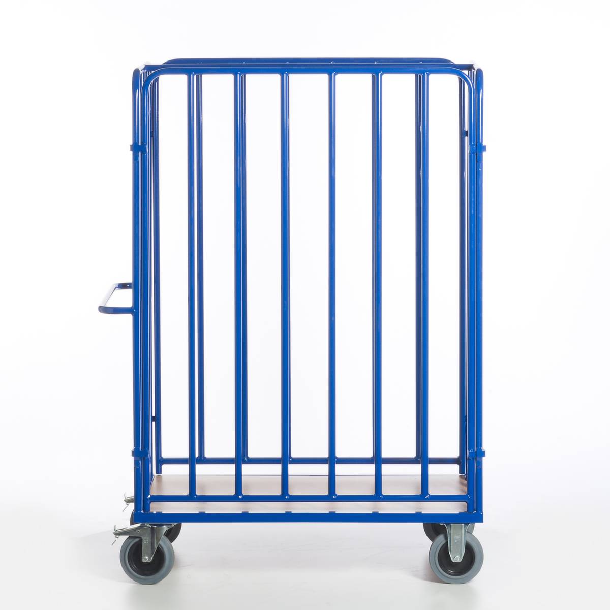 Paketwagen,Tragl. 600kg,Ladefl. LxB 1200x740mm,Holzboden,RAL5010,TPE-Bereifung