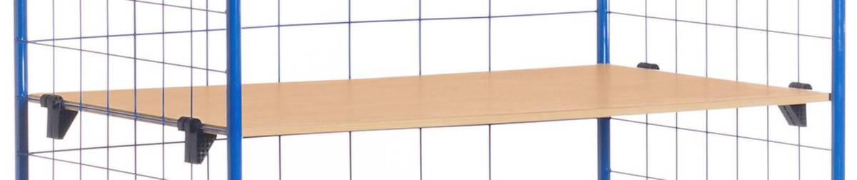 Einlegeboden,f. Etagenwagen,LxB 1175x790mm,m. Halterung,MDF,Dekor Buche