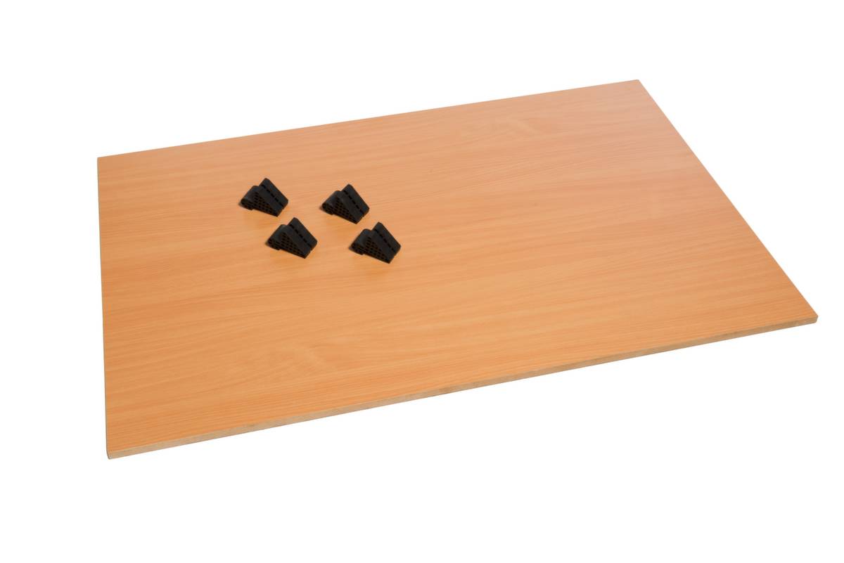 Fachboden,f. Gitterwagen,LxB 1200x800mm,m. Halterung,Holz,Dekor Buche