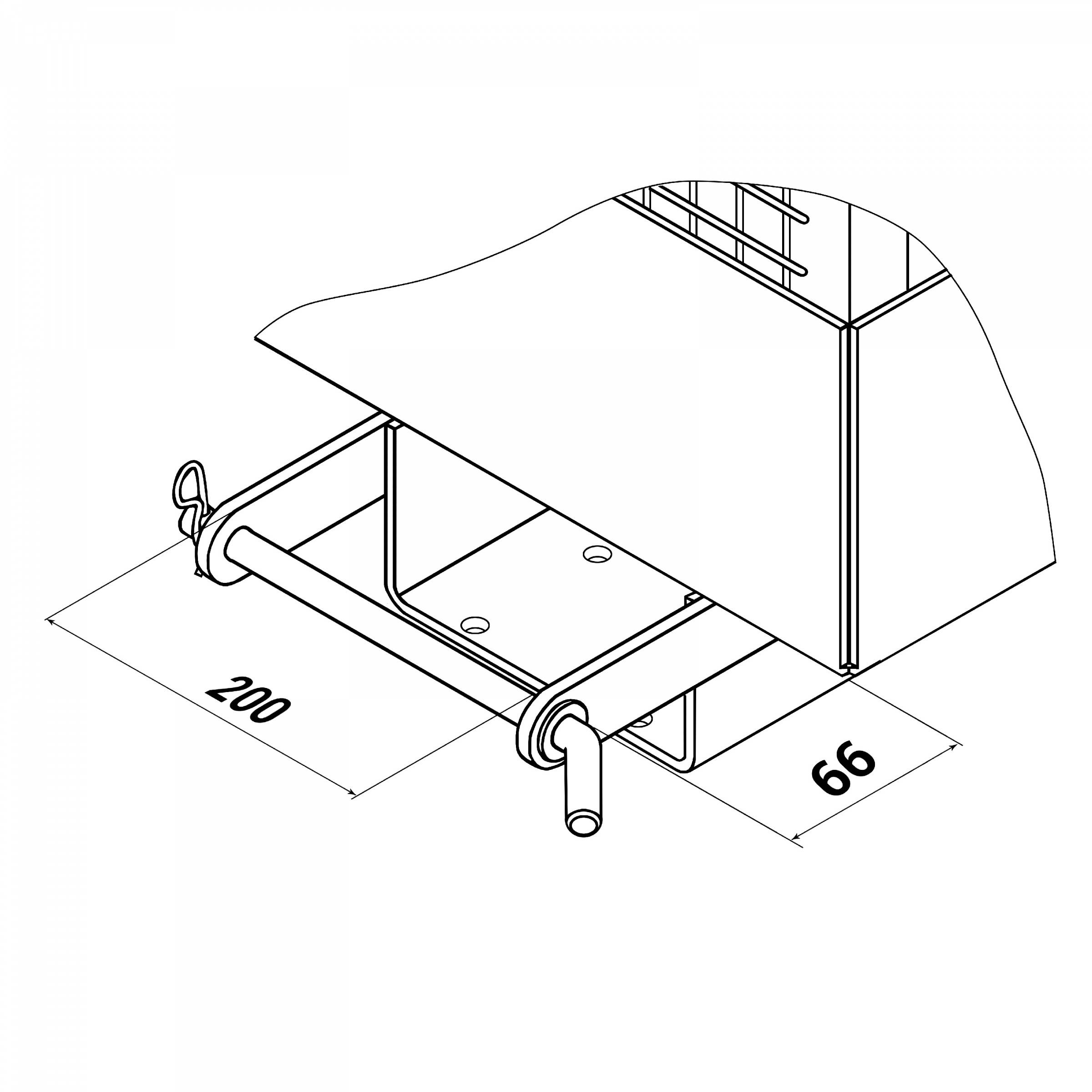 R+R Industrietechnik Arbeitskorb Typ RAK-Compact 1200x1080x1910mm RAL2004 Reinorange