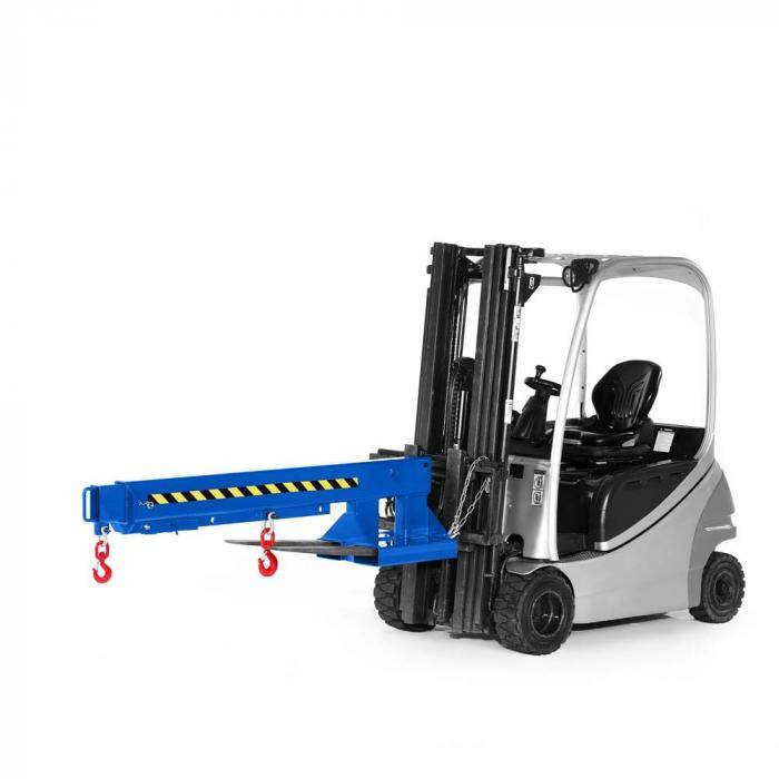 Kranarm Typ RKA-3 - 6-fach ausziehbar - Traglast 3000 kg - nicht höhenverstellbar - RAL 5010 enzianblau