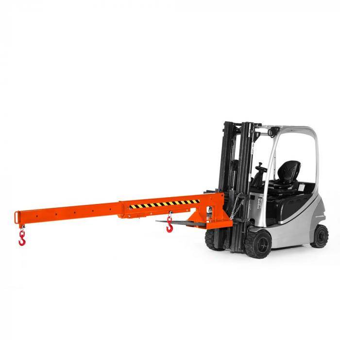 Kranarm Typ RKA-5 - 6-fach ausziehbar - Traglast 5000 kg - nicht höhenverstellbar - RAL 2004 reinorange