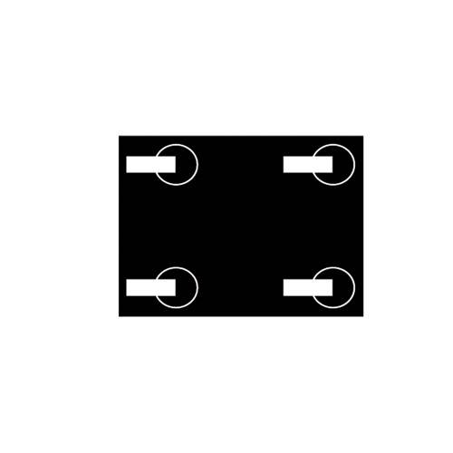 4 Lenkrollen,statt 2 Lenk-/2 Bockrollen,f. Transportwagen,Tragl. 0-600kg,Aufpreis