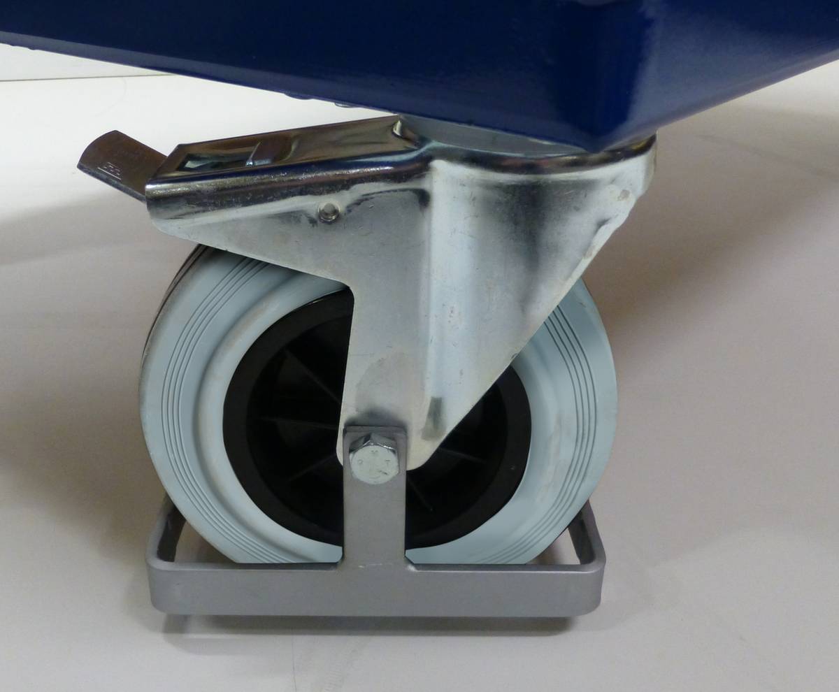 Fußschutz,f. Lenk-/Bockrolle,f. Rad Ø 200mm,Stahl verzinkt,Aufpreis