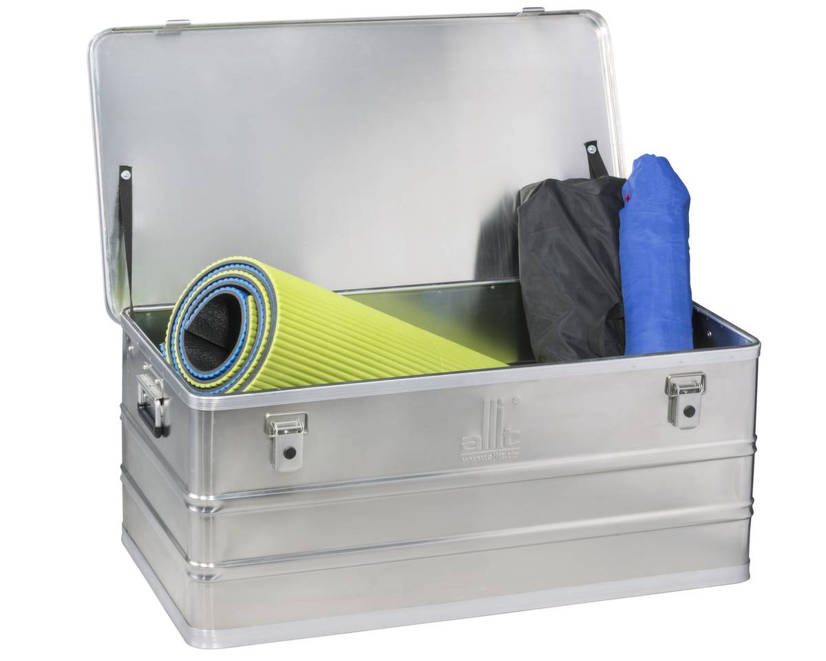 Alu-Transportbox,HxLxB 380x900x490mm,Wände geschlossen,Boden verstärkt