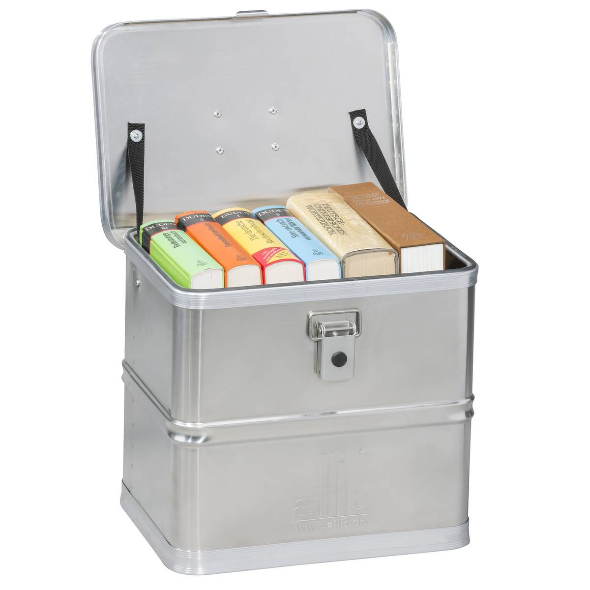 Alu-Transportbox,HxLxB 355x380x290mm,Wände geschlossen,Boden verstärkt