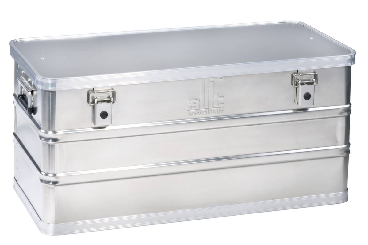 Alu-Transportbox,HxLxB 375x780x380mm,Wände geschlossen,Boden verstärkt