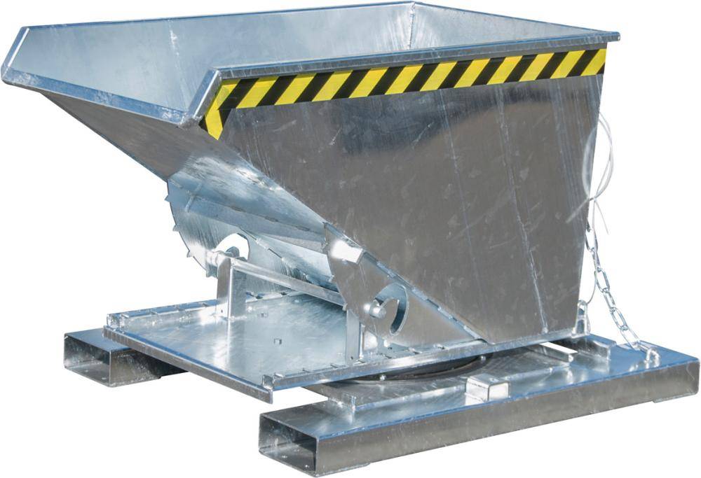 Kippbehälter 0,30 cbm 3seitig kippbar verzinkt