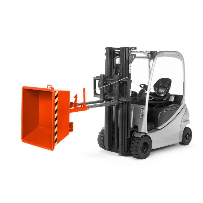 Minikipper Typ RMI - Volumen 0,25 cbm - Traglast 600 kg - RAL 2004 reinorange