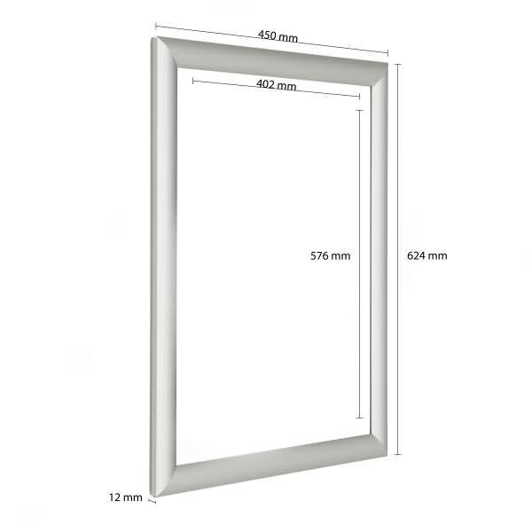 Klapprahmen 25mm Gehrung A2 silber eloxiert