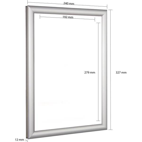 EasyFix-Klapprahmen 25mm Gehrung A4 silber