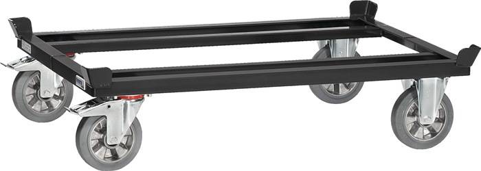 Palettenfahrgestell f.Palettengr.1200x800mm Elastic-Vollgummi Bereif.Trgf.1200kg