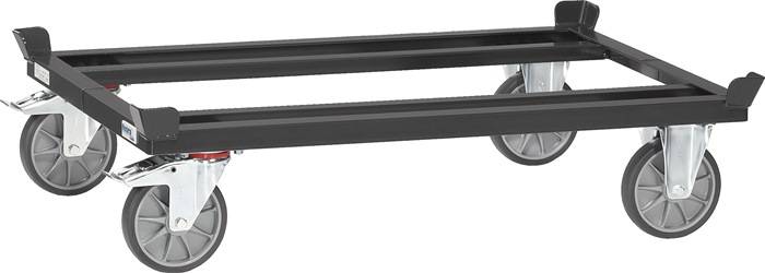 Palettenfahrgestell f.Palettengröße 1200x800mm TPE Bereifung Trgf.750 kg FETRA