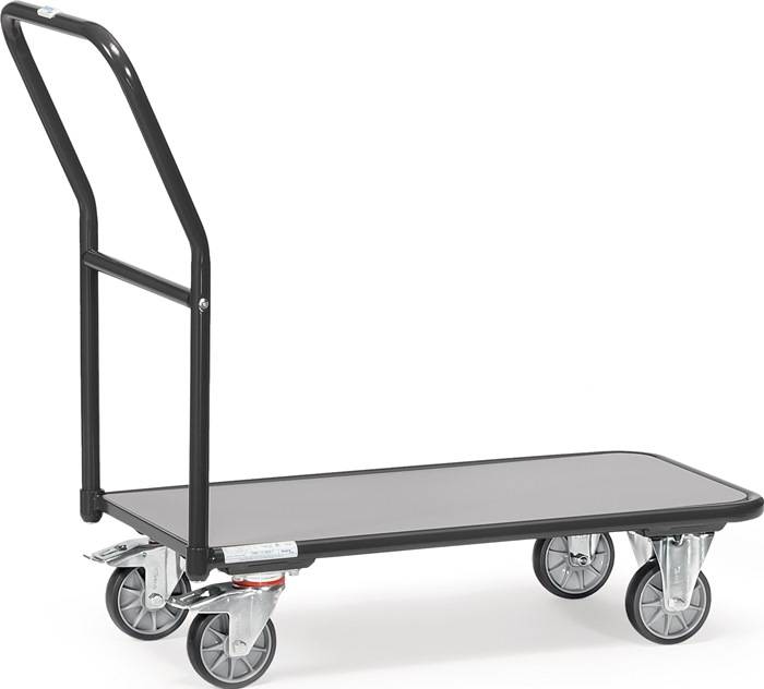 Magazinwagen - Schweißkonstruktion - 2 Lenk- und 2 Bockrollen - Tragkraft 250 kg - Ladefläche 850 x 450 mm