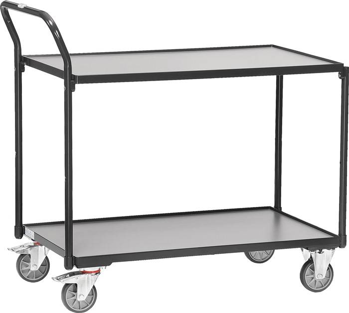 Tischwagen - Schraubkonstruktion - 2 Lenk- und 2 Bockrollen - Tragkraft 300 kg - Ladefläche 1000x600 mm