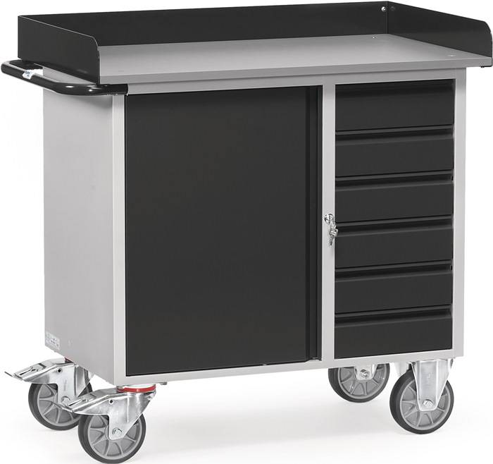Werkstattwagen H995xB1080xT590mm lichtgrau/grau Anz.Schubl.xH 6x95mm FETRA