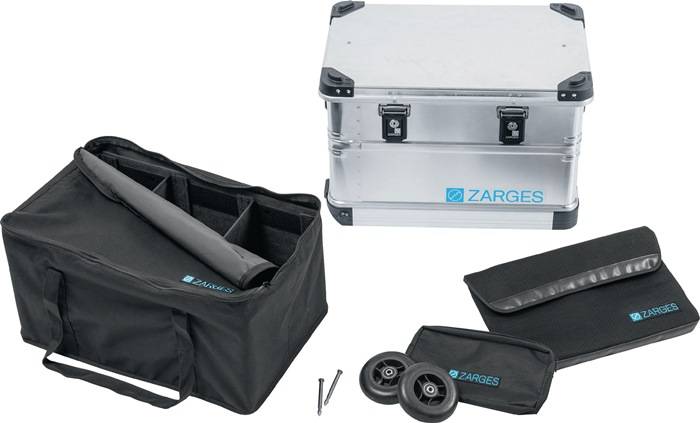 Rollboxen-Set Außen-L600xB400xH385mm 60l Alu.m.Stapelecken