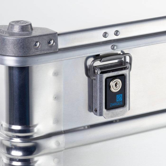 Kiste K 424XC Innenmaße 910x350x380mm G.9,5kg Alu.Vol.120l. m.Federfallgr.Zarges