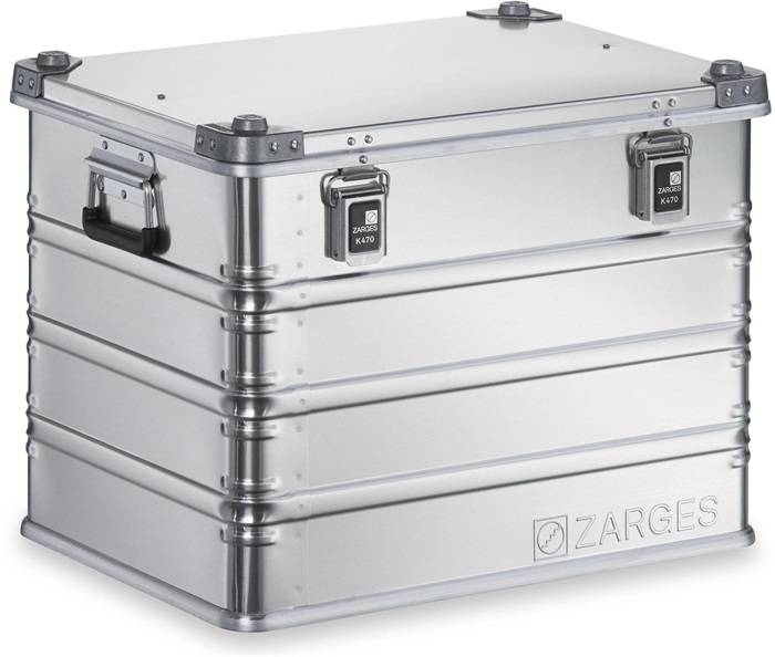 Kiste K470 Innenmaße 600x430x450mm Vol.116l Alu. Zarges
