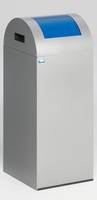 VAR Wertstoffsammelgerät WSG 55 R Korpus silber, Einwurfklappe enzianblau