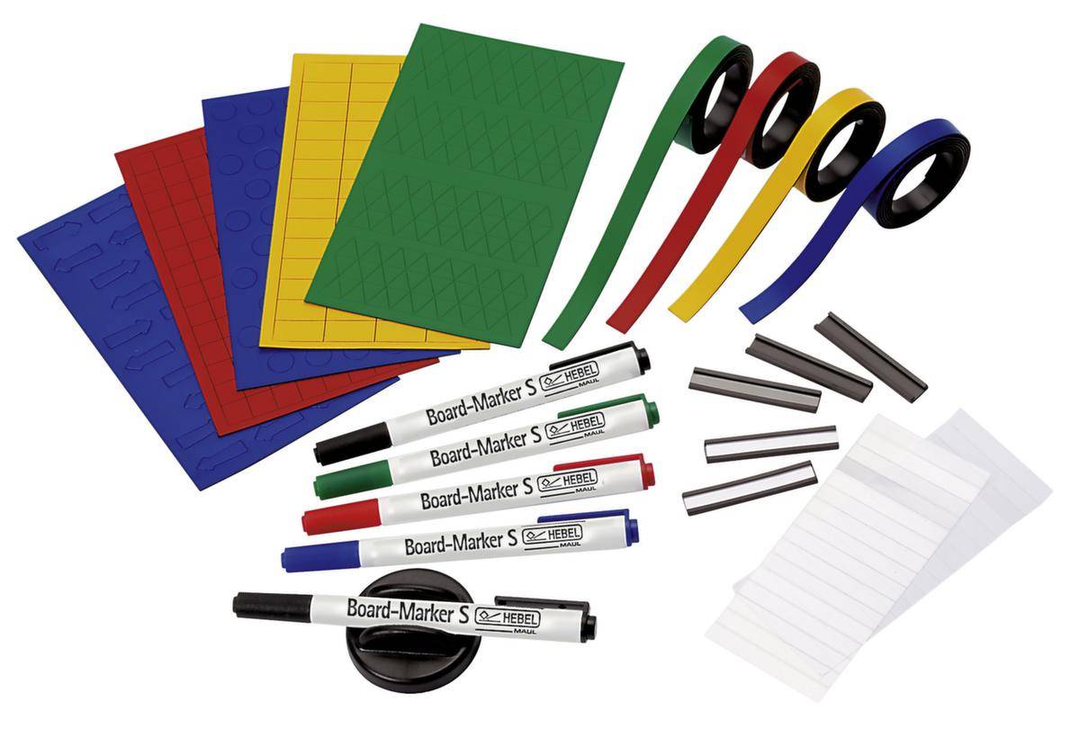 Jahresplaner,HxB 600x900mm,magnethaftend,Tafel weiß,m. Zubehör-Set,Rahmen Alu,silber