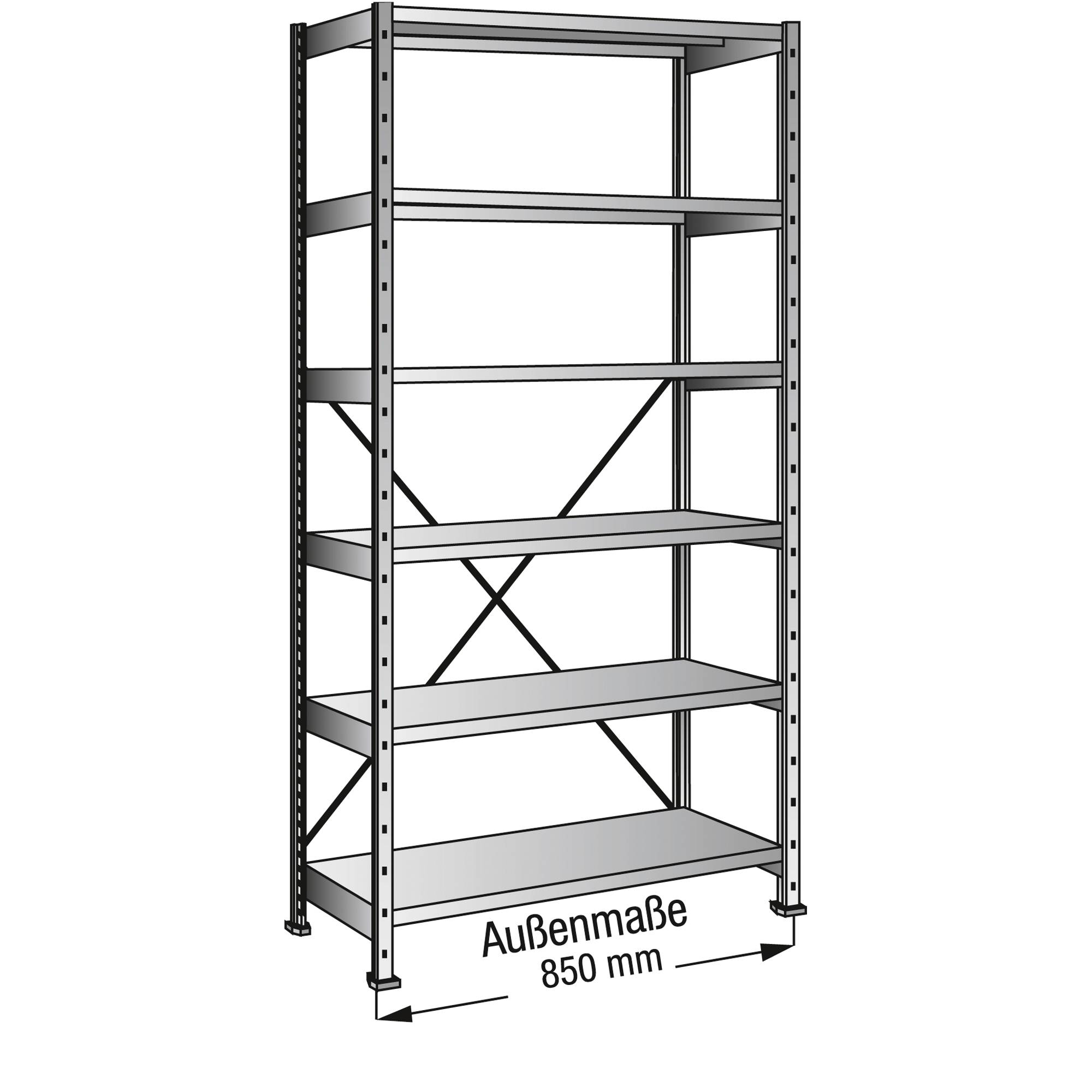SCHOLZ Steckregal 491183 Grund 800x2.280x900mm 6OH vz
