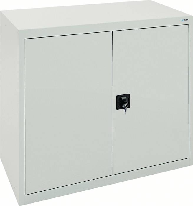 Flügeltürenschrank H900xB1000xT500mm lichtgrau/lichtgrau 2 BD STUMPF