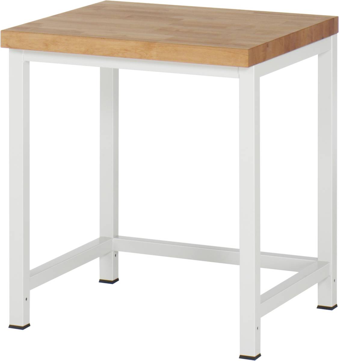Werkbank,HxBxT 800-1000x745x700mm,Bucheplatte,geölt,Tragl. 1250kg,Lochrasterverstellung,4 Füße,RAL7035