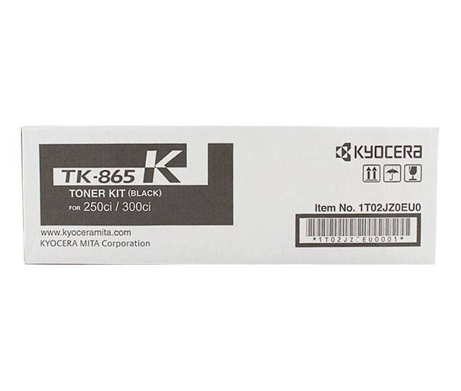 Tonerkit TK-865 K Schwarz für 250ci/300ci, Artikelnummer 1T02JZ0EU0, von Kyocera Mita Corporation.