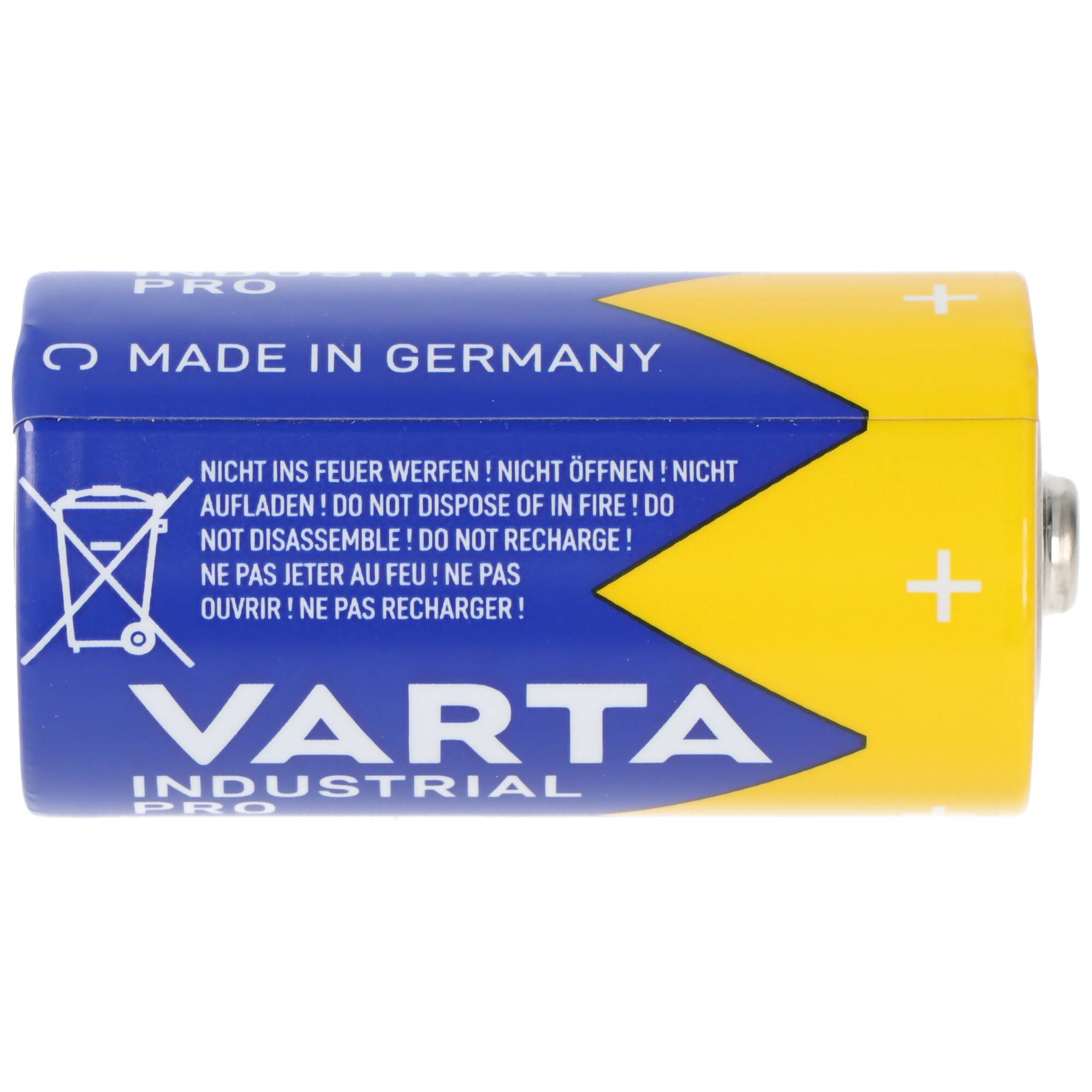Varta 4014 Industrial Pro Baby Batterie 1,5 Volt Batterie Varta 04014211111, 50 x26,2 mm