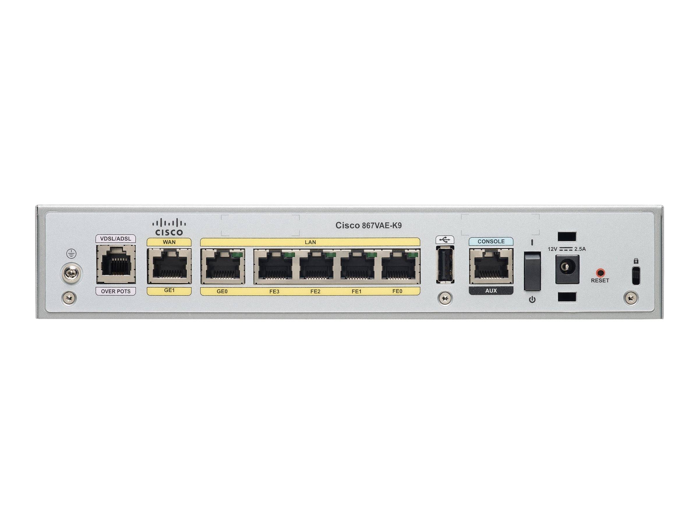 Cisco 867VAE - Router - DSL-Modem - 3-Port-Switch