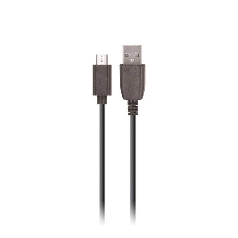 maXlife USB Ladekabel Datenkabel Kabel Micro-USB 1M 2A Schnell Ladegerät kompatibel mit Android in Schwarz