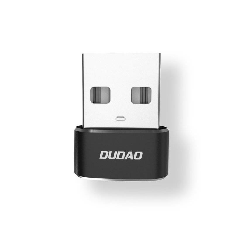 Dudao USB-C Typ C Adapter Converter klein kompakt Datentransfer Aufladung Ladeadapter Datenadapterr Schwarz