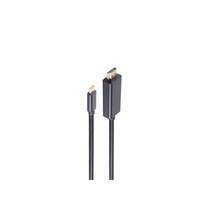 ShiverPeaks SHVP BS1056185 - HDMI A Stecker> USB 3.1 C Stecker 4K schwarz 1.8m -
