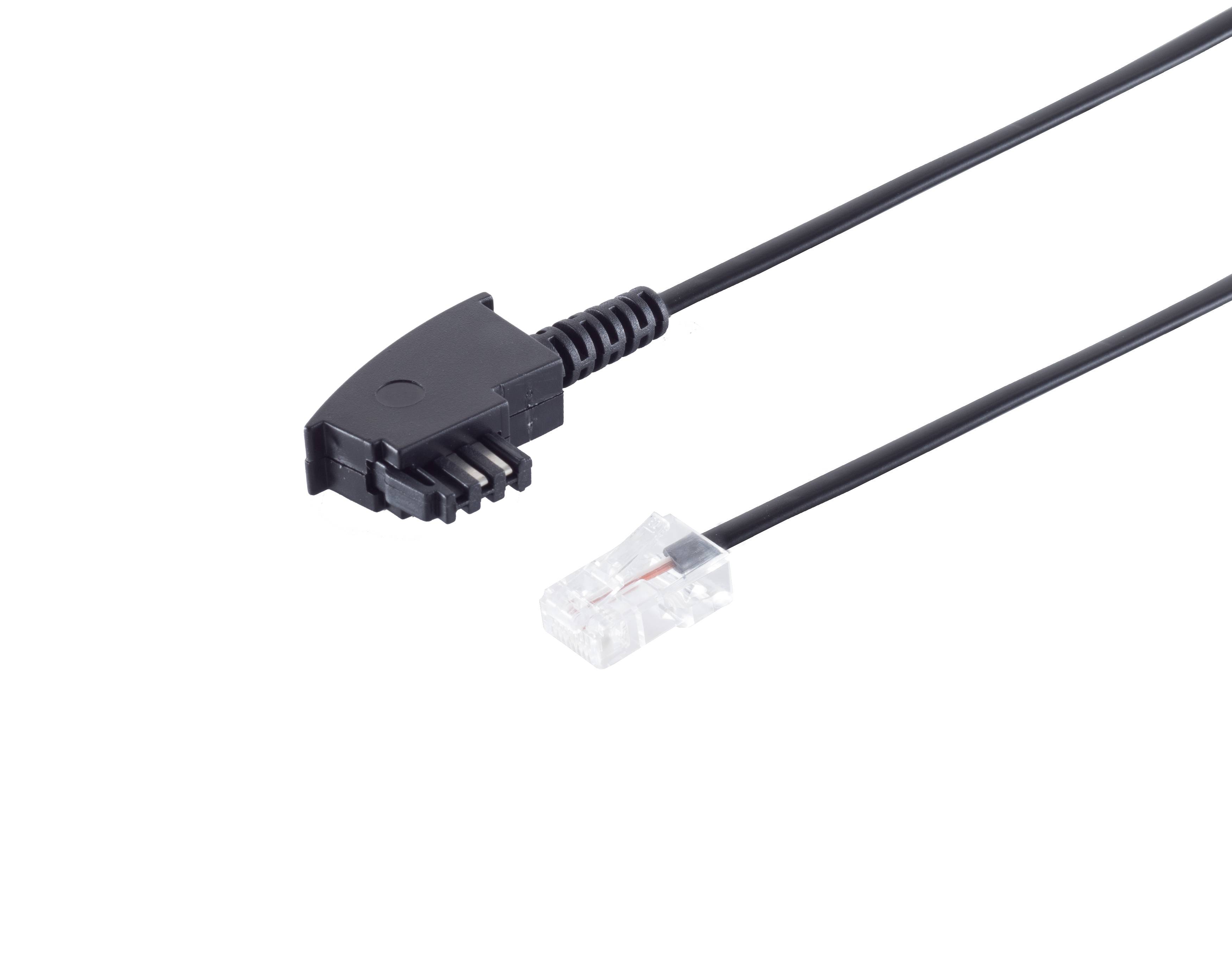 TAE-F-Stecker / RJ 45 Stecker A-4 B-5, 1m