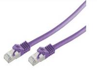 shiverpeaks Patchkabel, Kat. 6A, S/FTP, 0,5 m, violett