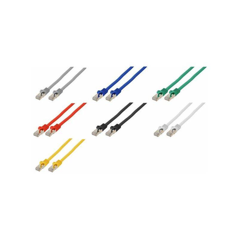 shiverpeaks BASIC-S U/FTP Flach-Patchkabel, Kat. 6A, 0,50 m