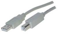 shiverpeaks BS77021, 1 m, USB A, USB B, USB 2.0, 480 Mbit/s, Grau