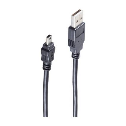shiverpeaks BASIC-S USB 2.0 Mini Kabel, USB-A - 5 Pol USB-B