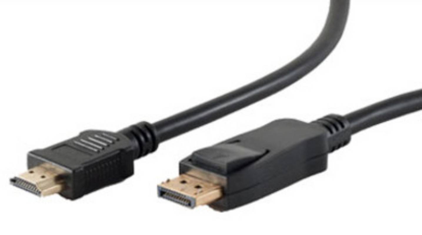 shiverpeaks BS77492-2, 2 m, DisplayPort, HDMI Typ A (Standard), Männlich, Männlich, Gold