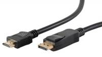 shiverpeaks BS77492-2, 2 m, DisplayPort, HDMI Typ A (Standard), Männlich, Männlich, Gold