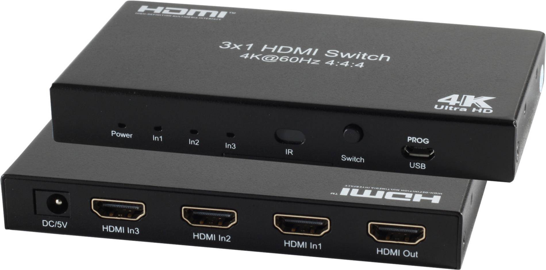 S/CONN maximum connectivity HDMI Umschalter 3x IN