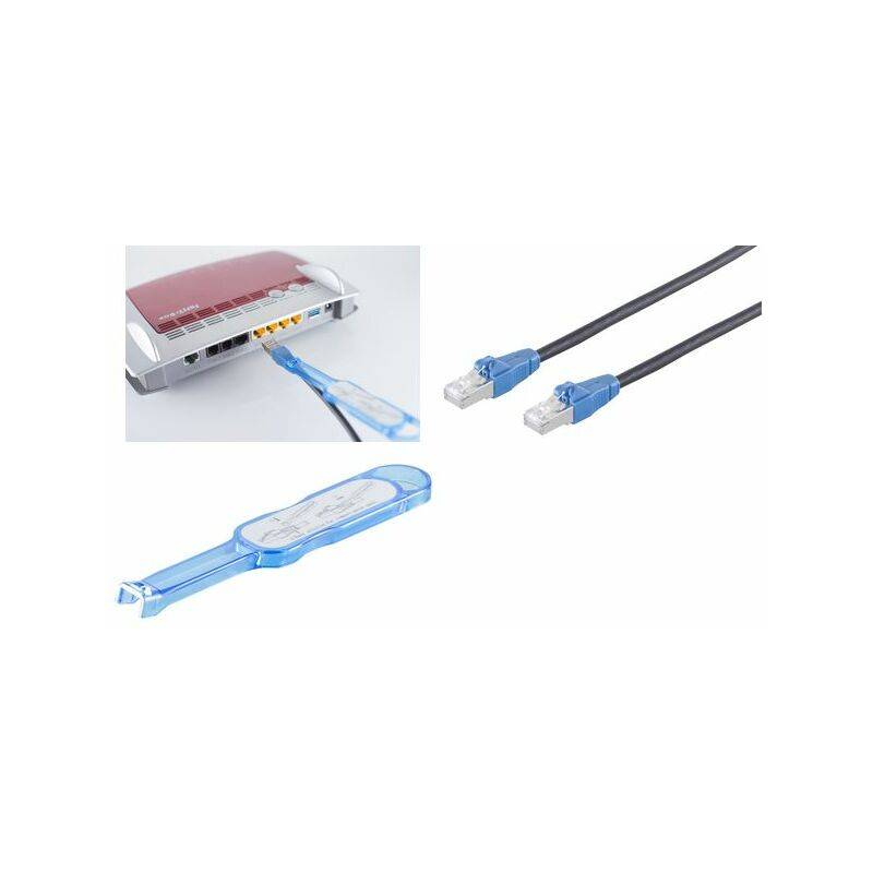 shiverpeaks BASIC-S Patchkabel Easy Pull, Kat. 6A, grau