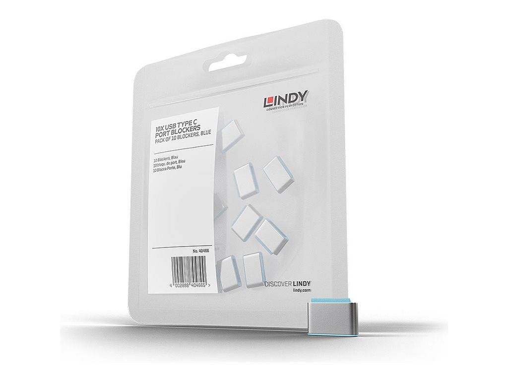 Lindy - Schloss für USB-C-Port - Blau (Packung