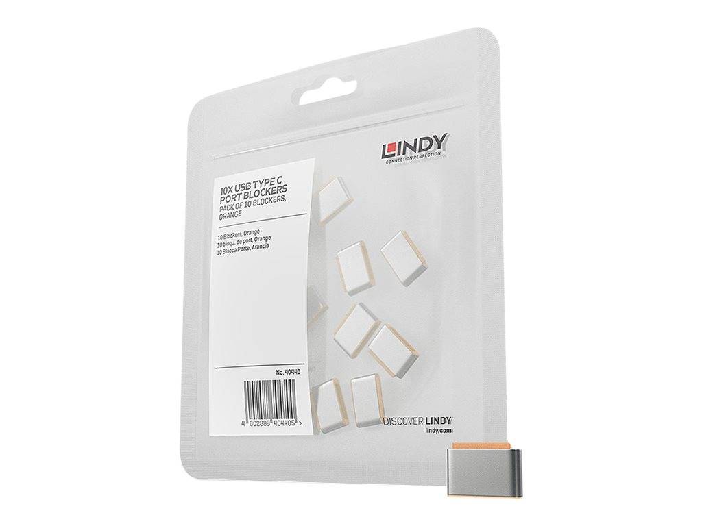 Lindy - Schloss für USB-C-Port - orange (Packung mit 10)