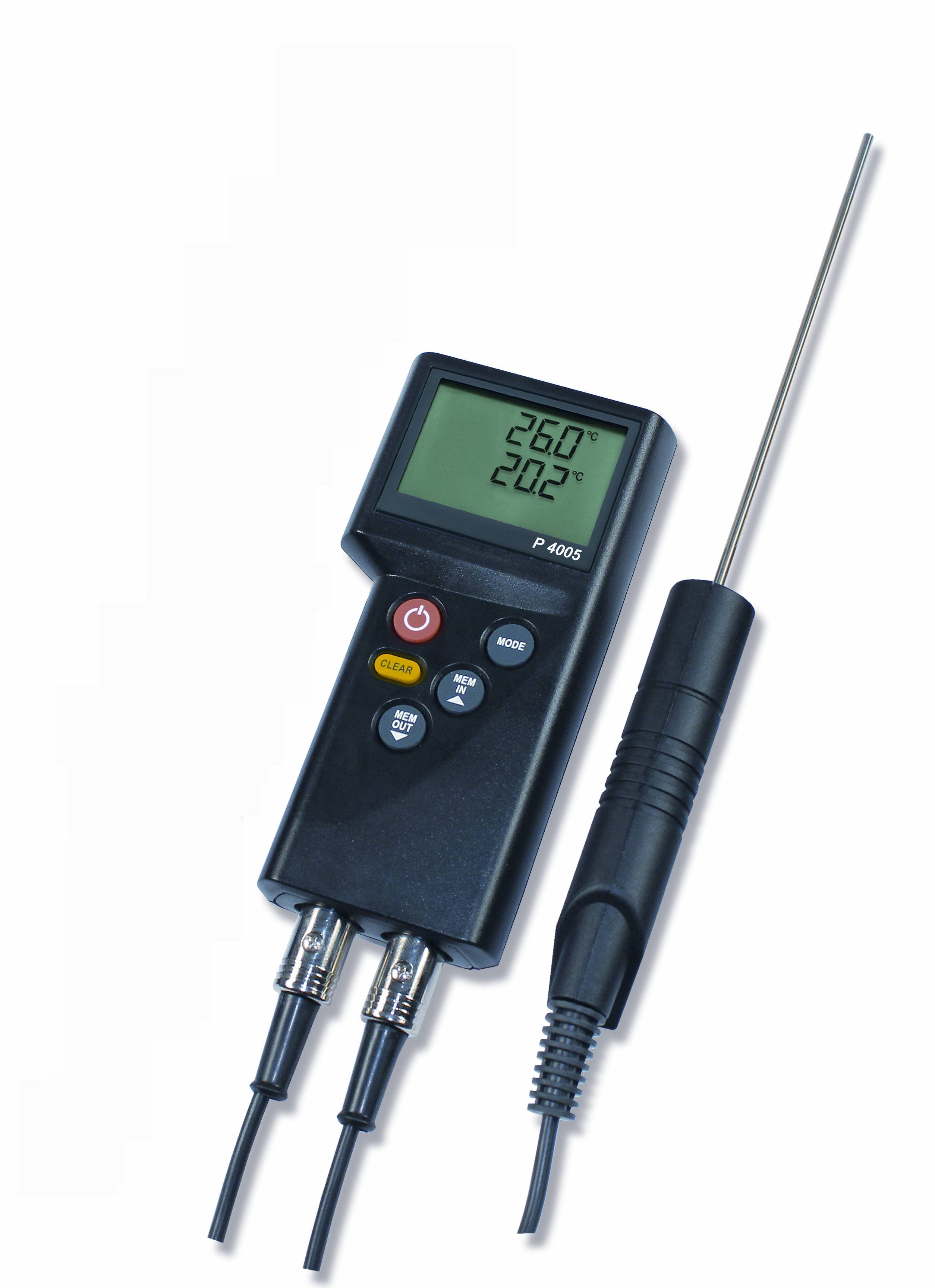P4005 Profi-Thermometer, 2-Kanal, für PT100 Sensoren