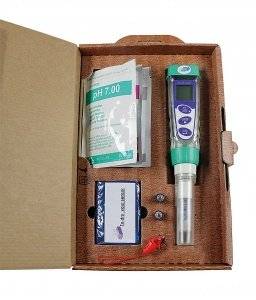 PH 5 Tester Kit Mess­ge­räte-Set zur Mes­sung von pH und Tem­pe­ra­tur.