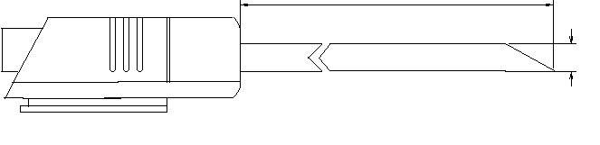 Ein­s­tech­füh­ler Pt100, Kl. B -50...+350 °C 150 x 4,0 mm